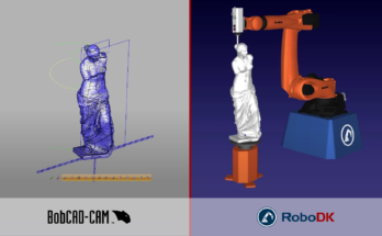 RoboDK BobCAD-CAM维纳斯雕像